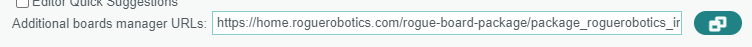 Additional Boards Manager URLs